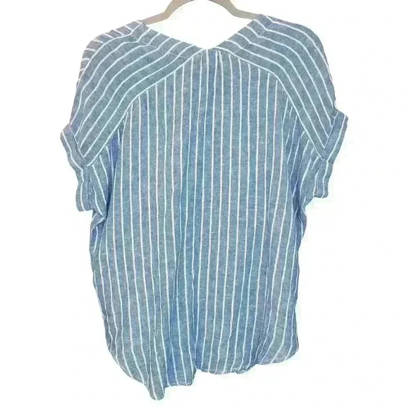 Rails Jeri St. Germain Stripe Linen Top Size Small - Picture 6 of 8